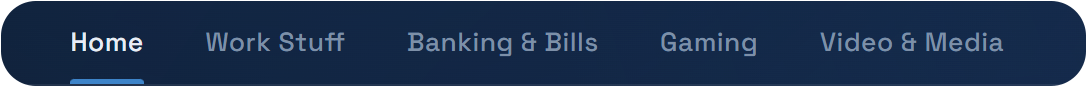 The tab bar, showing multiple workspace tabs.